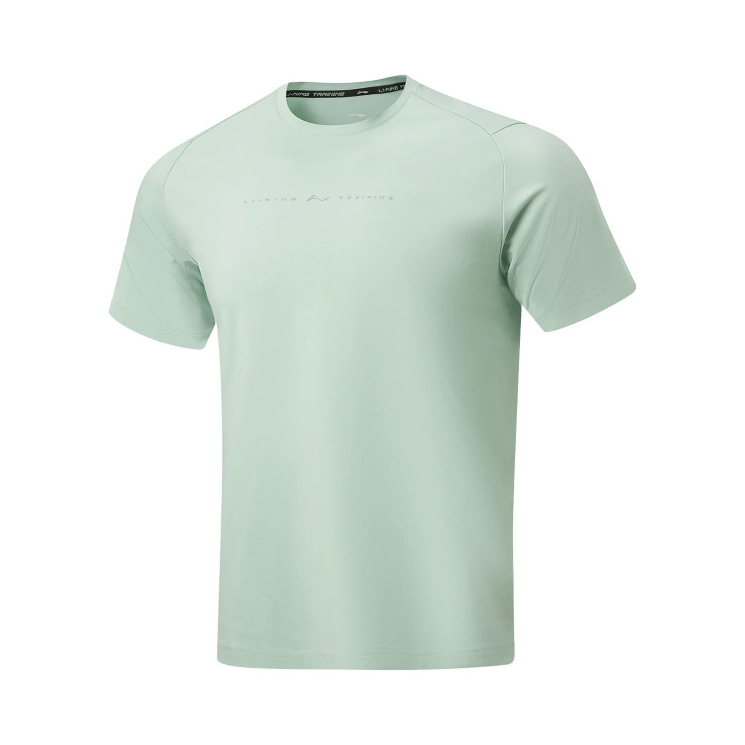 Li-Ning Fitness Series Versatile Moisture-Wicking Comfortable Short Sleeve T-Shirt Men tops ATSW197-5 M
