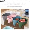 1PC Kitchen Sink Filter Drainage Filter Basket Dry Wet Separation Garbage Filter Elephant Shaped Hanging Vegetable WashingBasket