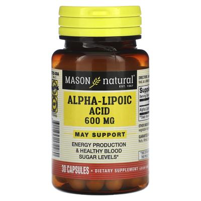 Alpha Lipoic Acid, 600Mg, 30 Capsules