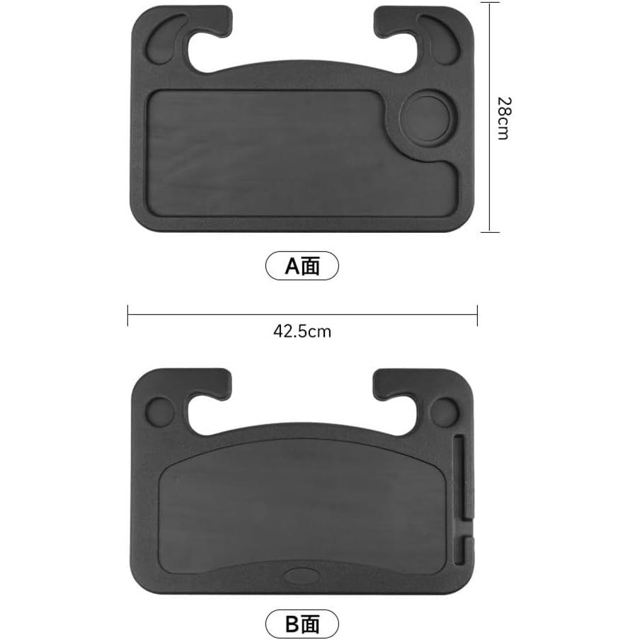 Steering Desk Table, Car Steering Tray, Driver Seat Workbench, Double Sided Dining PC Tablet Compatible