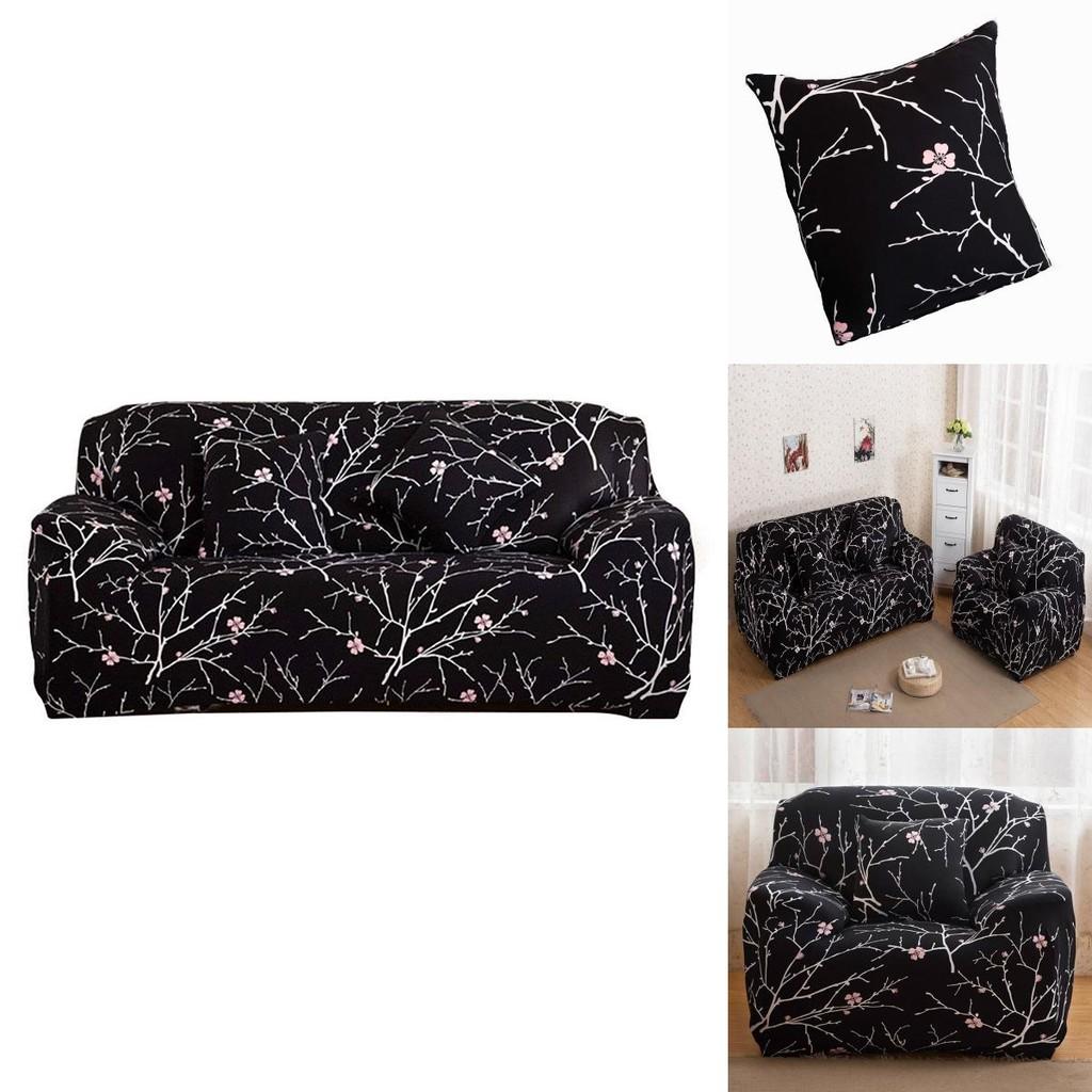 Superweiche florale Stretch-Stuhl-, Sofa-, Loveseat-Hussen mit knitterarmem Design