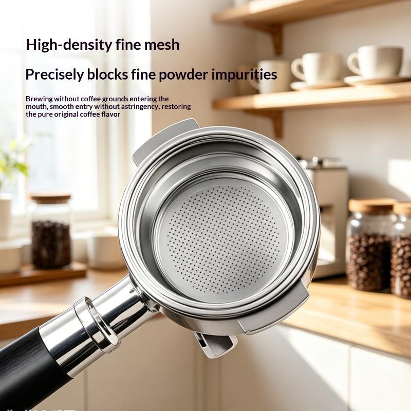 1 Adet 51/54mm 1 Fincan 2 Fincan Filtre Yedek Filtre Sepeti Kahve için Tabansız Portafiltre Barista Espresso Aksesuarları