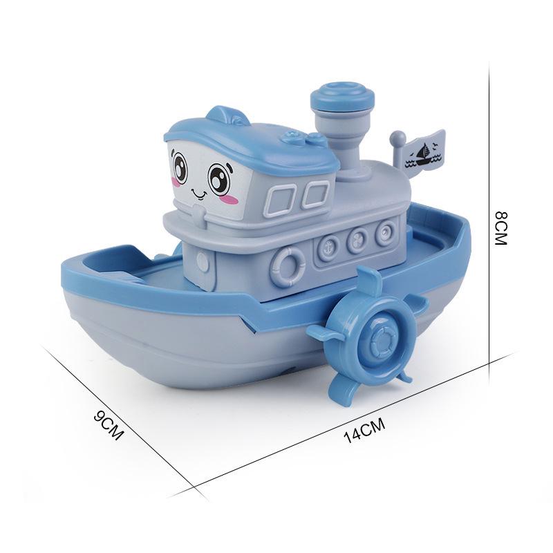 Infant Bath Toy Set: Steamboat, Turtle & Dolphin Spraying Toys for Toddlers