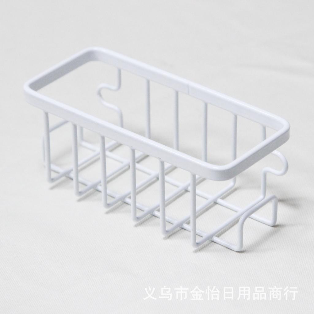 Suction Cup Sponge Holder Wall Mount Kitchen Sink Stainless Steel Drain Rack Storage Basket Organizer Water Drying Dish Rack