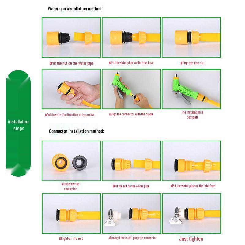 High-Pressure Water Gun Set for Car Wash, Garden Hose, and Cleaning Tasks