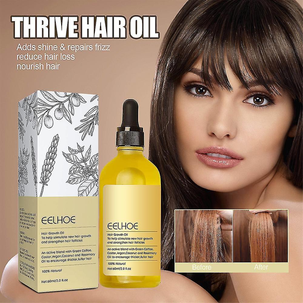 3x Hair Eseential Oil for Hair Growth, Natural Anti Hair Loss Treatment  Against Hair-Thinning, Hair Regrowth Serum for Men Women
