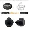 50Pcs with Stem Rubber Grippers Table Spacers  for Furniture Hole Push in