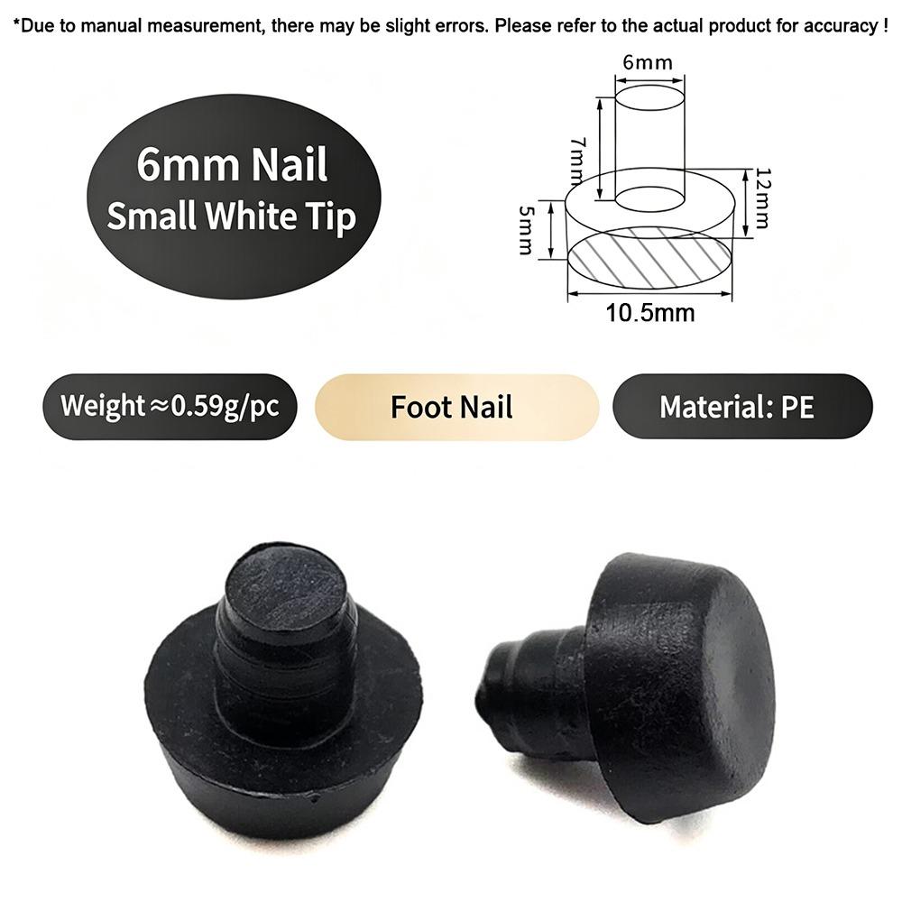 50Pcs with Stem Rubber Grippers Table Spacers for Furniture Hole Push in