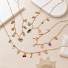 European & American Beach-Style Necklace: Butterfly Fish & Heart Cherry Pendant for Women