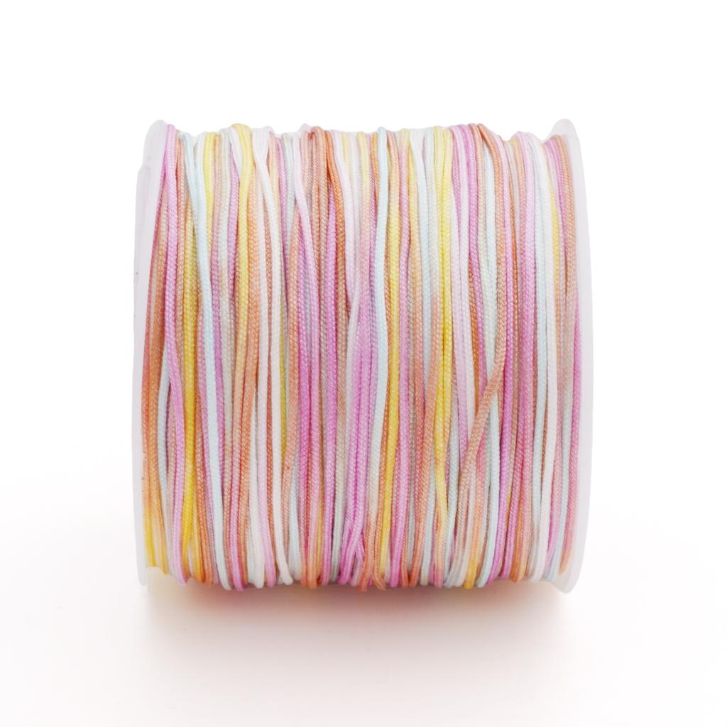 5-50m/lot 0.8mm Cotton Cord Nylon Cord Thread String DIY Beading Braided Bracelet Jewelry Making