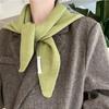 Multiple Functional Winter Scarf For Women Soft Weave Trilateral Plan Thin Fashion Addition For Cold Weather