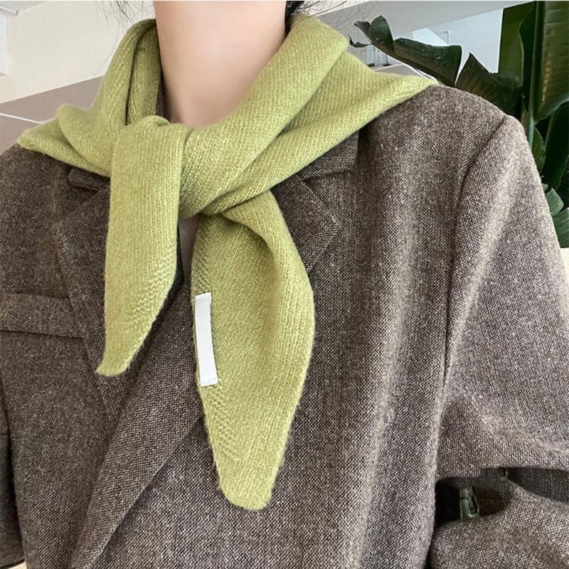 Multiple Functional Winter Scarf For Women Soft Weave Trilateral Plan Thin Fashion Addition For Cold Weather