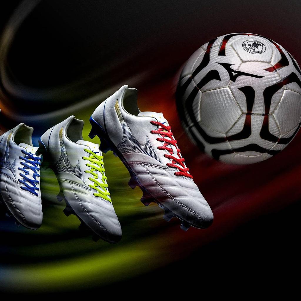 Zero Glide Neon P1GZ2021 [Mizuno] Cadarços para Futebol, Unissex, Rosa, 130cm,