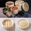 Bamboo Steamer Basket with Lid Dumpling Steamer Basket Kitchen Chinese Bamboo Steamer for Cooking Bao Buns Steam Basket