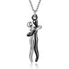 Hug Trendy Unisex Necklace Geometric Style 925 Silver Necklace Pendant
