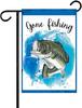 Gone Fishing Double-Sided Garden ag 12x18 Fall Yard Decor, Outdoor Garden Welcome ag for Lawn, Farm and Patio Banner LLO LLX