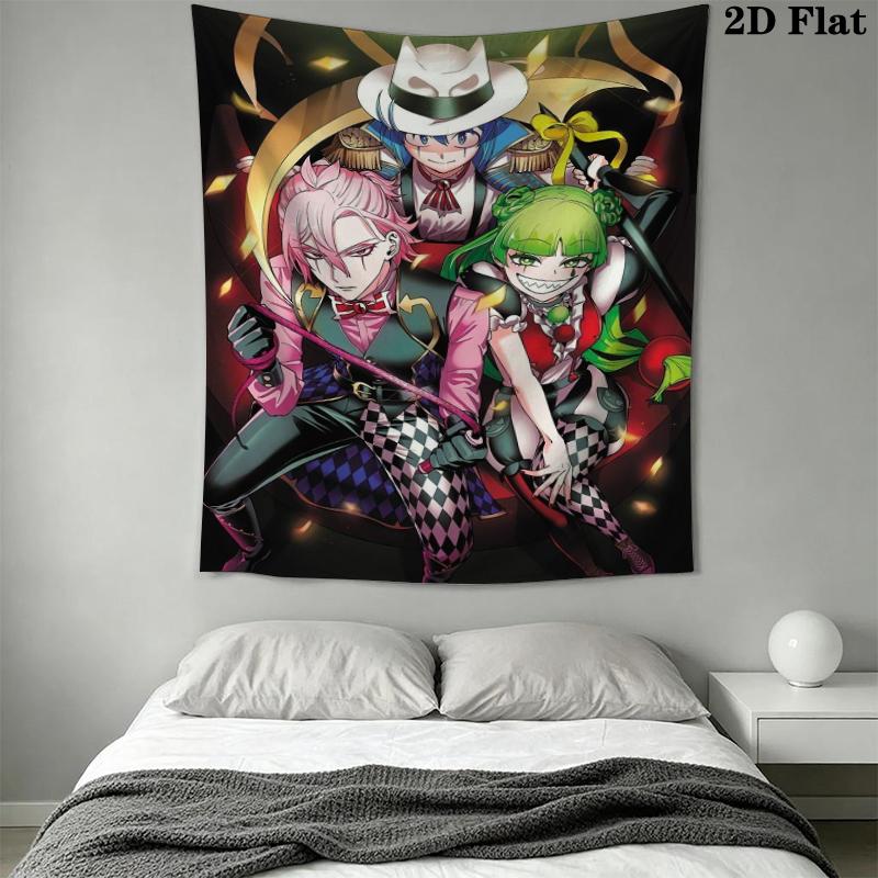Iruma Kun Wall Tapestry Aesthetic Wall Hanging Printed Fabric Blanket Decorative Tapestries for Bedroom Living Room Home Decor