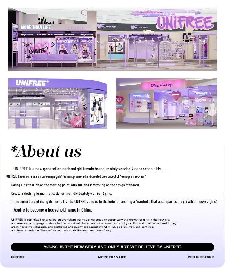 UNIFREE Deer Print High-Waisted Loose Wide-Leg Casual Pants