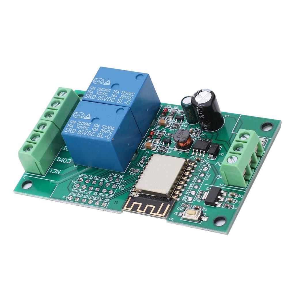 Modul Releu Wi-Fi Dual Canal PCB 880V pentru ESP8266 Dezvoltare Secundară Învățare