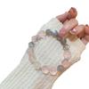 Ximang Crystal Duobao 12mm Bracelet Strawberry Moonstone Rubber Flower Fashion Versatile