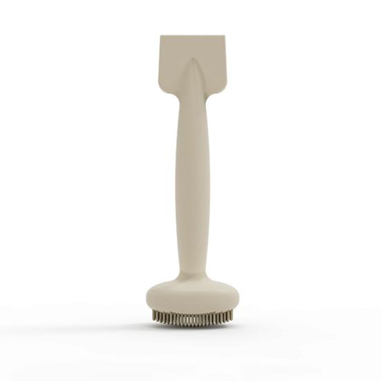 Facial Mud Applicator Brush Double-Headed Massage Brush with Ergonomic Handle Multi-purpose Face Clay Body Lotion Application Brush