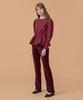 WOVEMENT [22Fw] Pleats Banding Pants - Burgundy