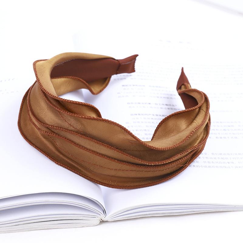 Modă Nouă Moale Femei Vară Păr Păr Cerc Păr Benzi Pentru Fete Culoare Solidă Bentițe Designer Bandă de Păr Accesorii de Păr