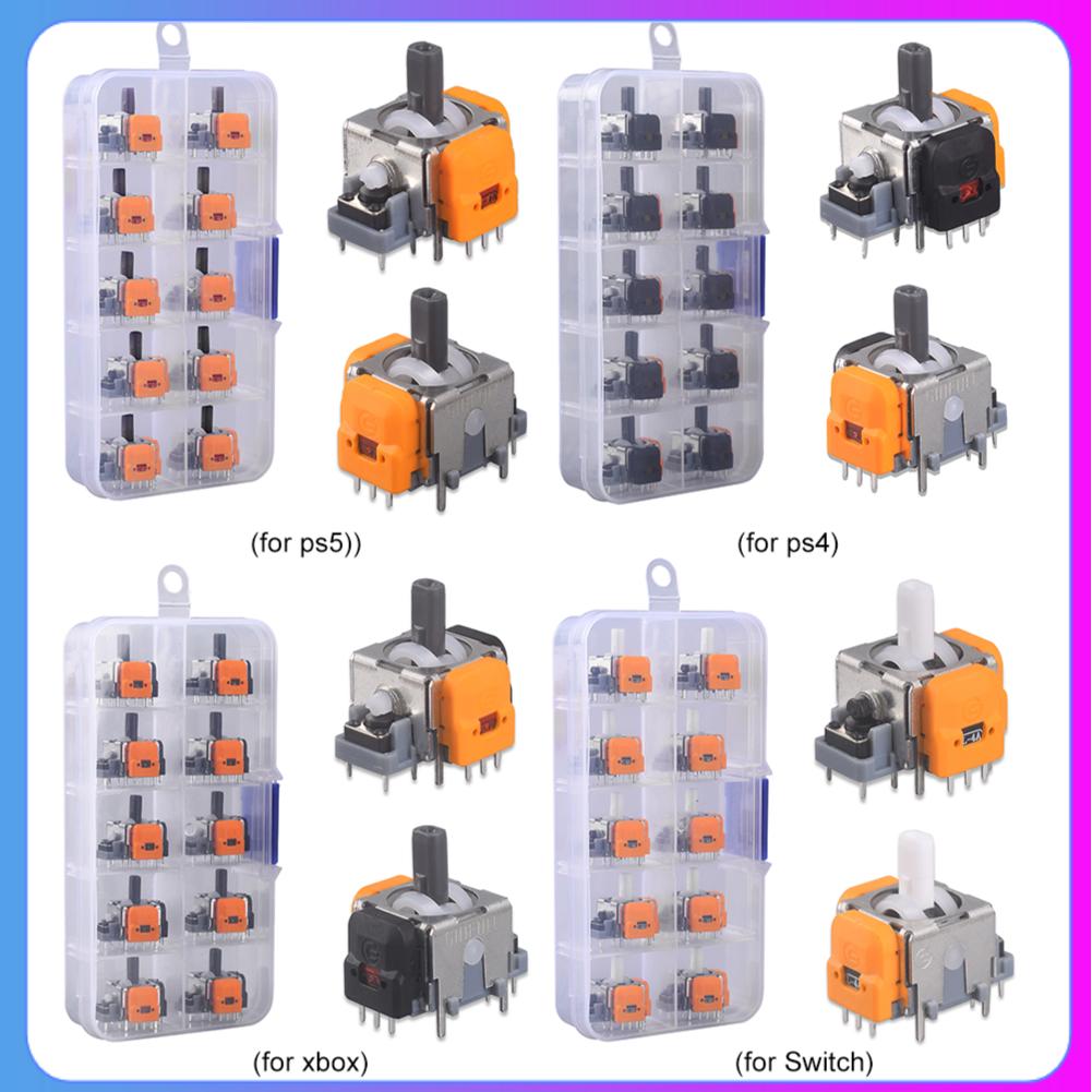 10/20Pcs Adjustable Analog Stick Sensor for XBox/Switch Hall Effect Joystick Module Controller Game for PS4/PS5 Accessories