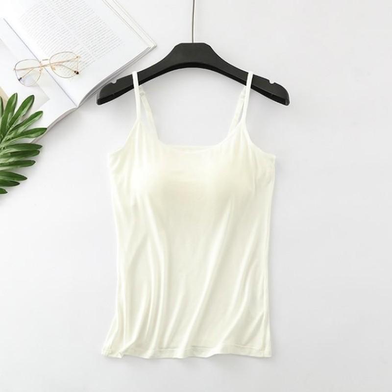 Modální Žena Velká velikost Bez ocelového kroužku Integrovaná Hrudní vložka s pěti prsty Košilka Spodní část Košile Tenká Vícebarevná