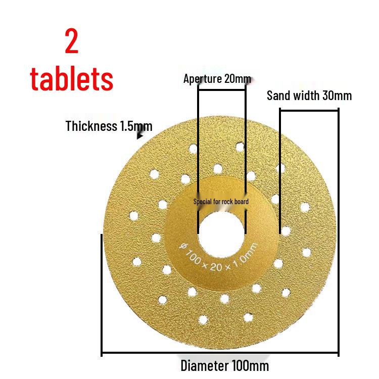 Sintered Stone Tile Cutting and Polishing Blade - 45 Degree Beveling and Flat Grinding