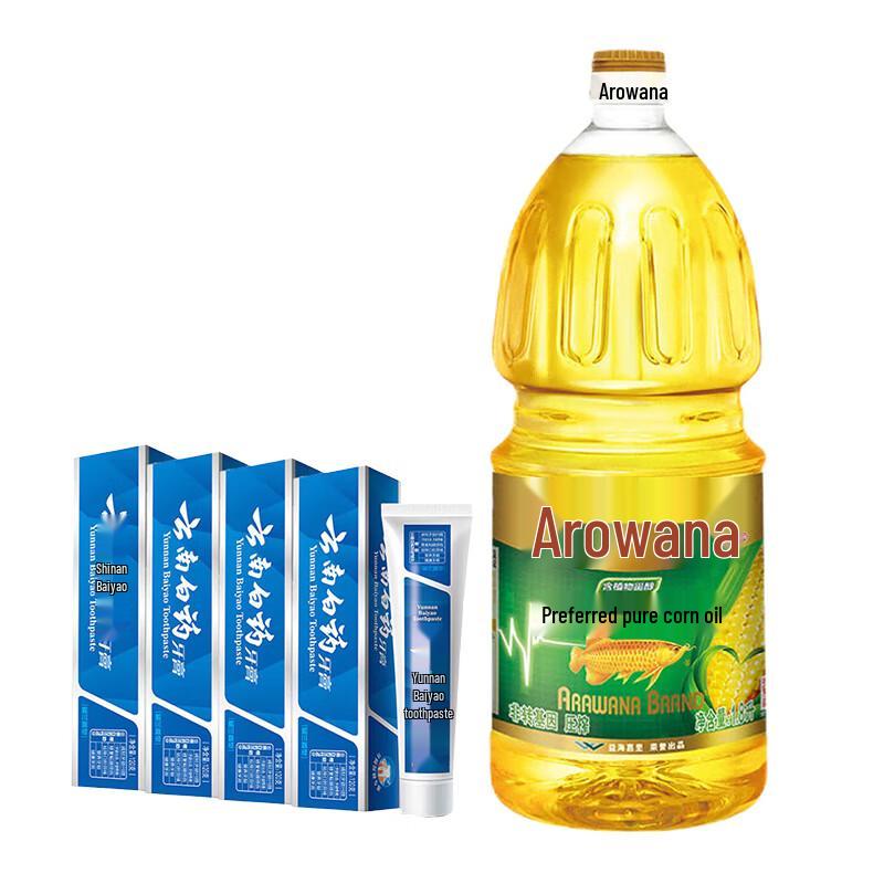 

Yunnan Baiyao 120g Toothpaste 4-Pack with 1.8L Corn Oil