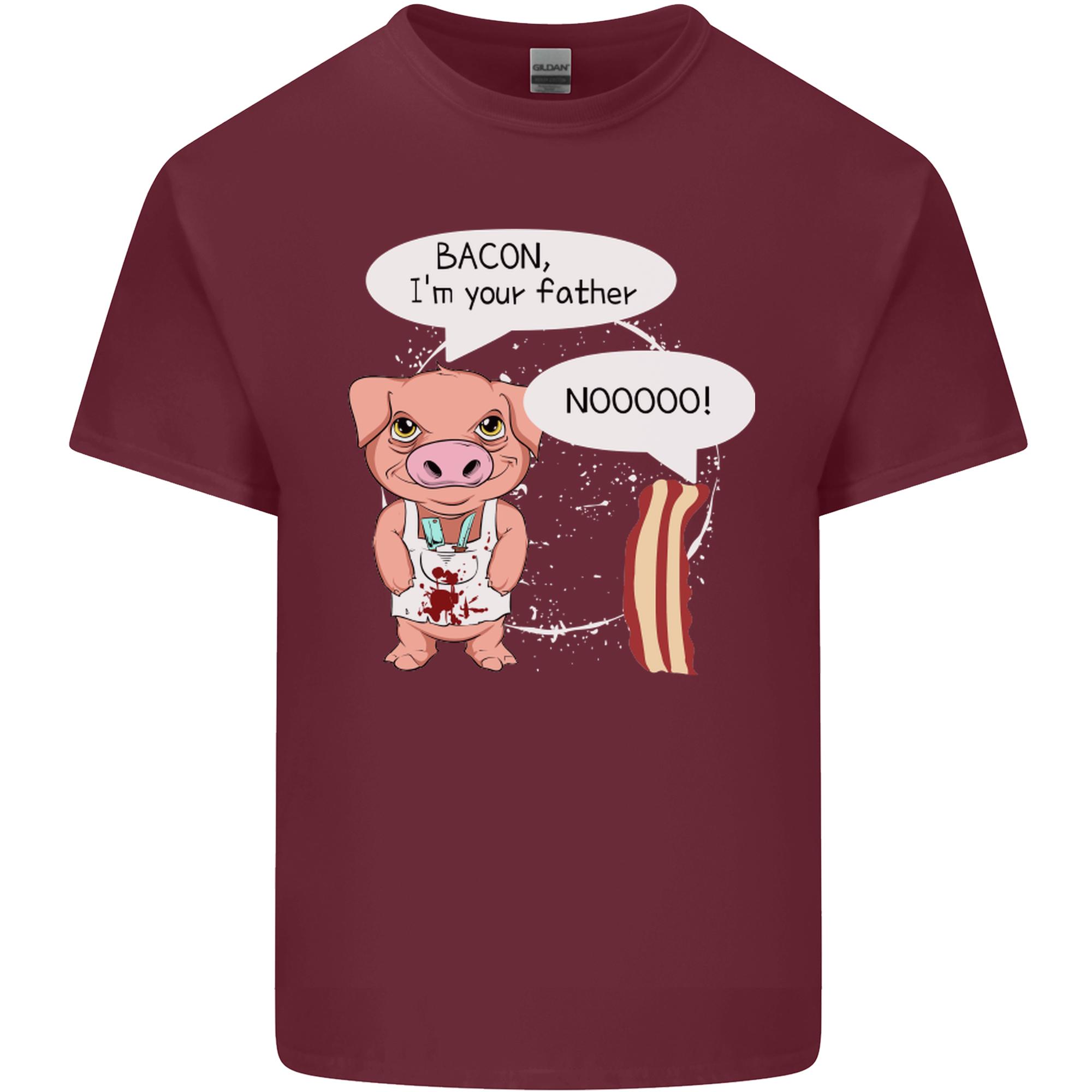 Bacon Im Your Father Funny Food Diet Unisexs Light Cotton TShirt S