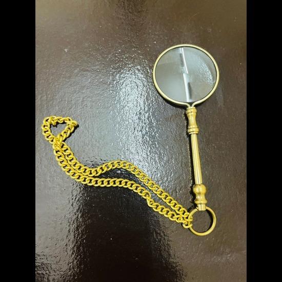 Antique Vintage Magnifying Glass Key Chain Pair Collectible Key Ring with a Practical Twist.