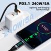 240W Super Fast Charging Type-C Cable, 0.5m To 2m USB Type-C Data Cable, Compatible with iPhone 15, 16, Samsung S24, S23, Huawei