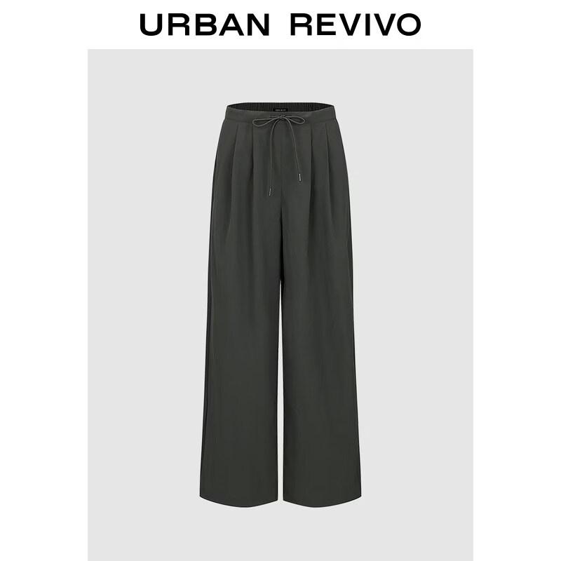 UR 2026 Women's Pleated Tie Wide-Leg Pants