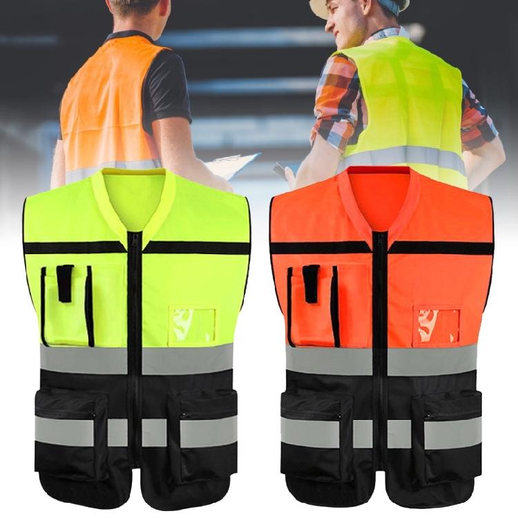 Reflective Safety Vests for Men Women High Visibility Reflective Strips Mesh Vest with Pockets