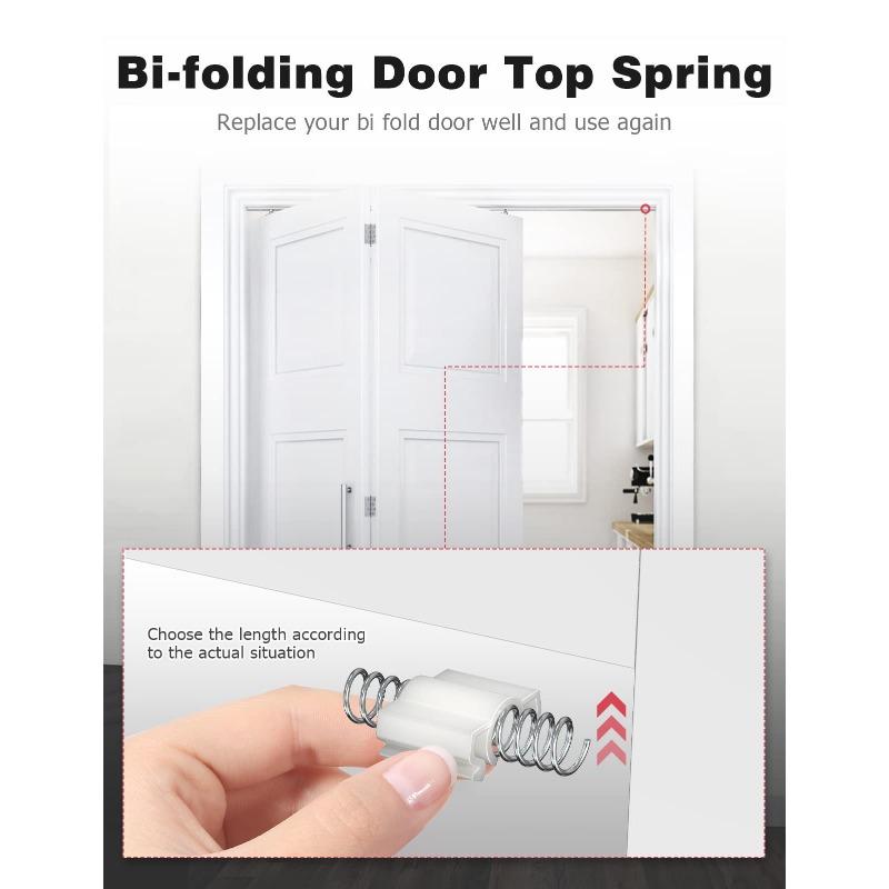 Bifold Door Top Guide Wheels Plastic For Closets Pantries Laundry Rooms Stainless Steel Bifold Door Top Pivot Hinge Suite