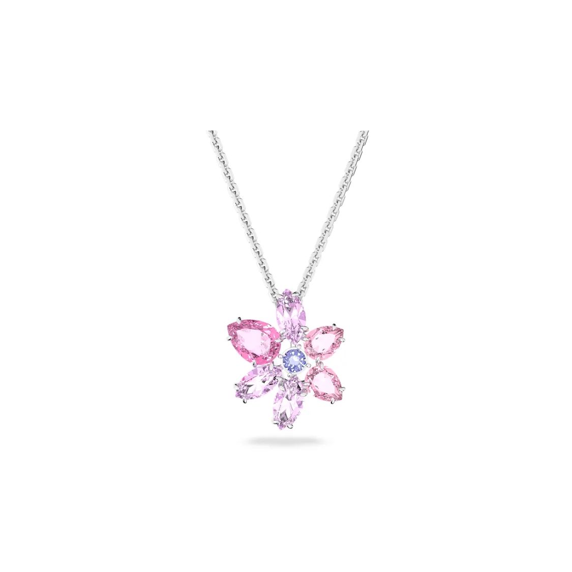 Swarovski Gema Mixed Cut Flower Pattern Necklace Women necklaces Pink 5662493 Box (Random Color)