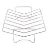 Turkey Roasting Rack V Shaped Rack for Grilling Stainless Steel BBQ Rib Rack for Smoking Grill Accessory