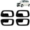 DodoxDIY Compatible with Accessories Parts Door Handle Panel Cover Door Protector JG3 JG4 Parts Piano Black N-one
