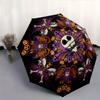 Jack Skellington, Halloween Themed Automatic opening and closing folding umbrella, 8-rib windproof, compact travel design, suitable for all