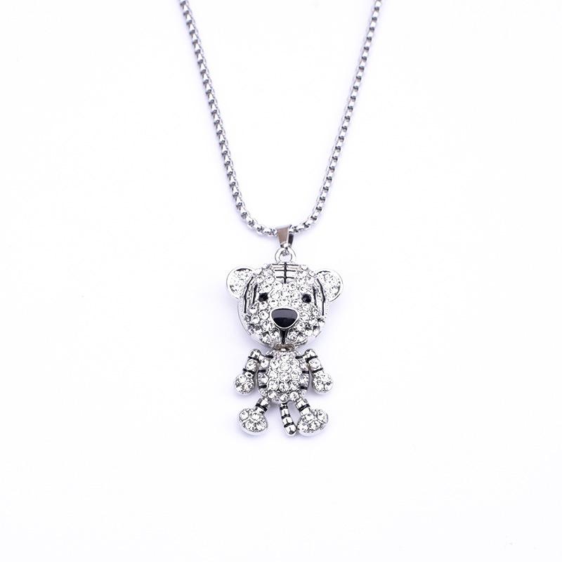 Tiger Autumn And Winter Sweater Chain Women'S Tide Long Temperament Titanium Steel Necklace Chinese New Year Accessories Decoration Cool