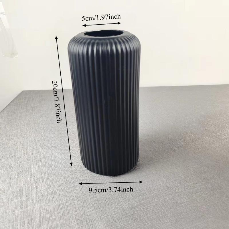 Nordisk Plast Liten Vas för Bordskiva Hem Blomsterarrangemang Vardagsrumsinredning Minimalistisk Dekorativ Skrivbordsblomhållare