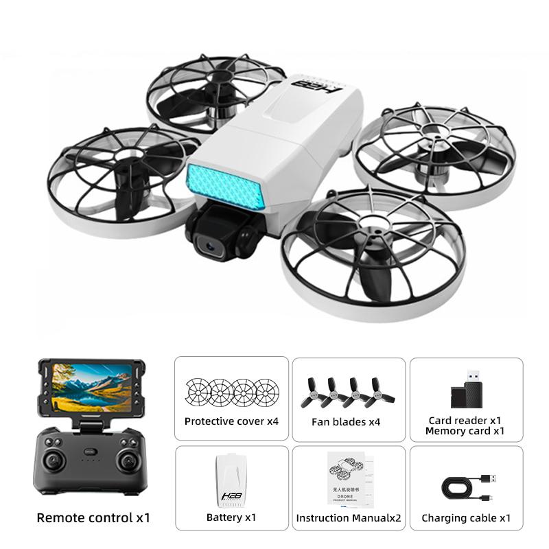Non-Toxic Rc Quadcopter 2.4G 4Ch Drone With Display Screen Remote Control Hd Pography Aircraft Optical Flow Positioning Dron For Adult