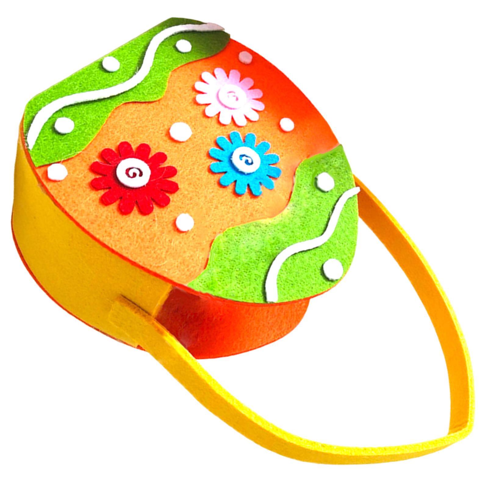 

Фетровая корзина с ручкой для переноски Украшение Счастливой Пасхи Ручная работа Фетровая сумочка на животную тематику для фестивальных собраний C