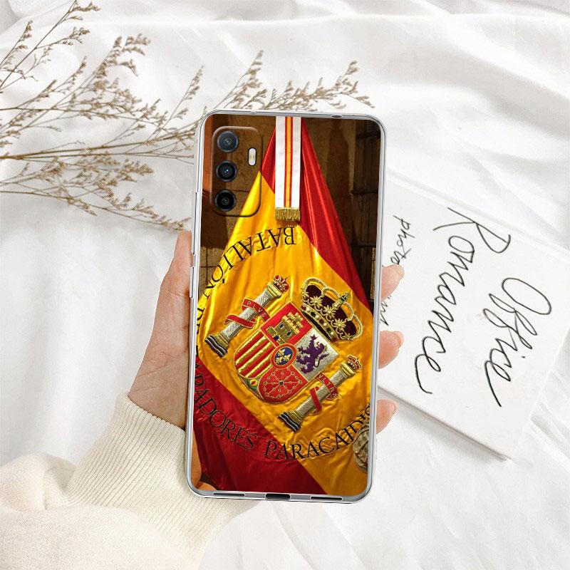 IK61 Spain Flag Transparent Phone Case for LG K22 K30 K40 K40S K41 K42 K50 K50S K51 K51S K52 K61 K62 K71 K92 Q60 Q61 V40 V50 V60