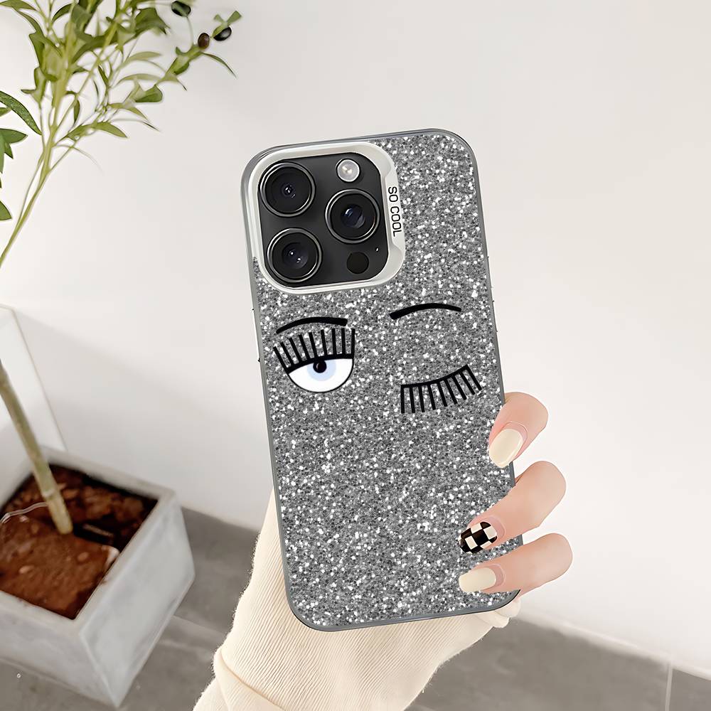 Hot D-Chiara -A-Ferragnis Eyes Phone Case For IPhone 17 16 15 14 13 12 11 Pro Max Plus Color Shockproof Back Silver Cover