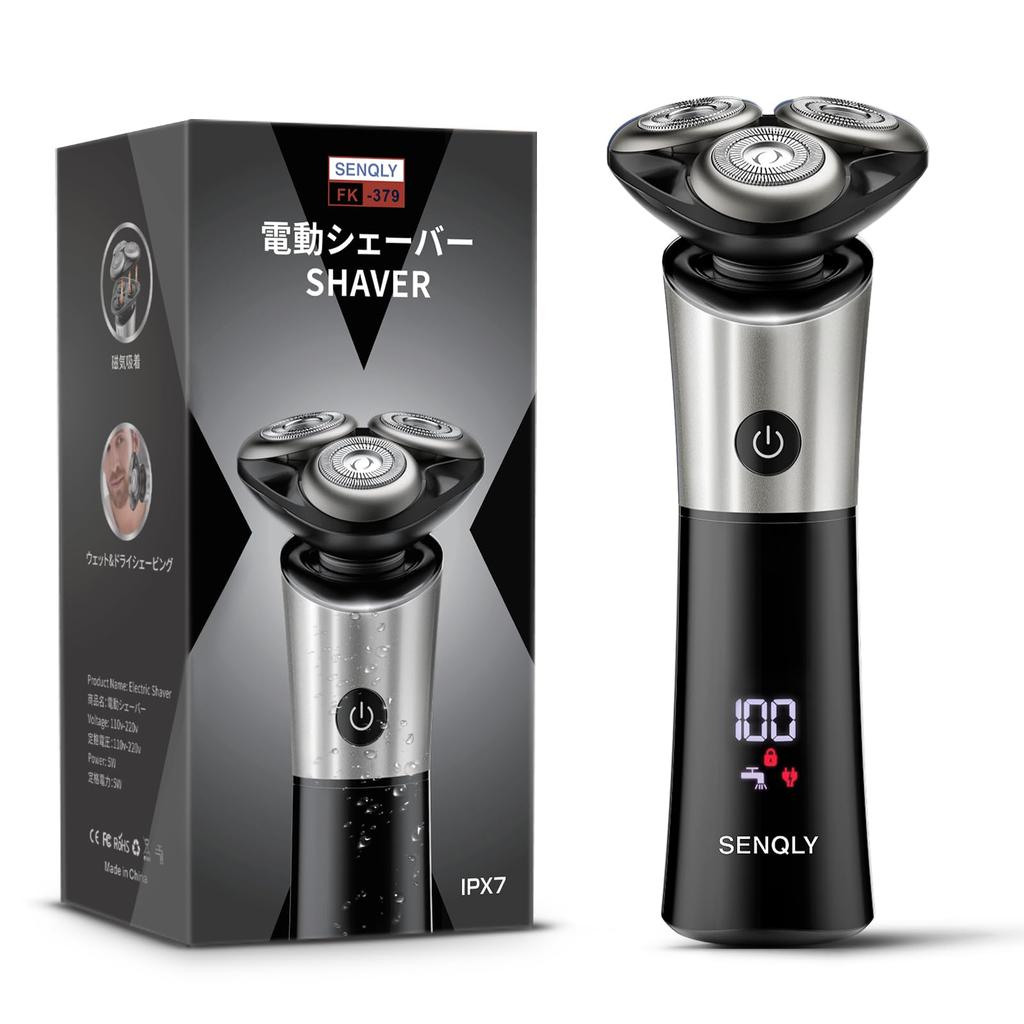 Rotary Electric Shaver 3 Replacement 54 Low Noise Electric IPX7 Close Beard Up To 90 Minutes of Continuous LCD Battery Level Lock Fast International