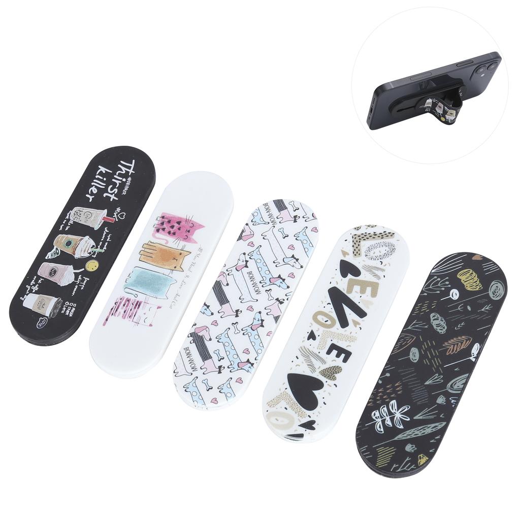5Pcs MOMO STICK Smart Phone Adjustable Stand Finger Strap Reusable Stick Gel Pad Holder