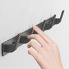 Wall Mounted Gray Towel Hanger Clothes Hat Hook Row Vintage Robe Hook Bathroom Robe Hook Bath Hardware Set Kitchen Hanger